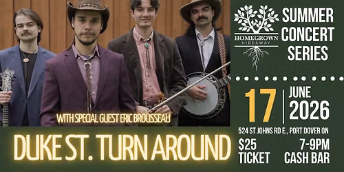 Duke Street Turn Around with special guest Eric Brousseau