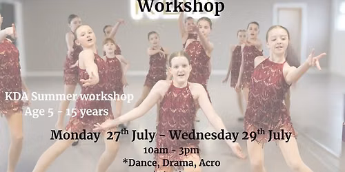 3 Day summer workshop! 