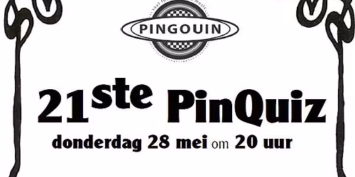 21ste PinQuiz op donderdag @Caf\u00e9 Pingouin