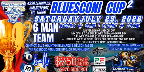 BlueSconi cup 6 man team