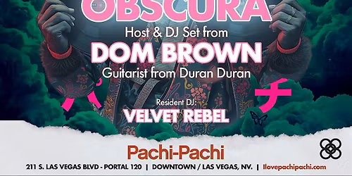 DOM BROWN (Duran-Duran) at Pachi-Pachi