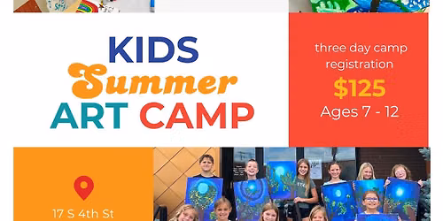 Kids Summer Art Camp July 7-9, 2026 at the Clear Lake Arts Center