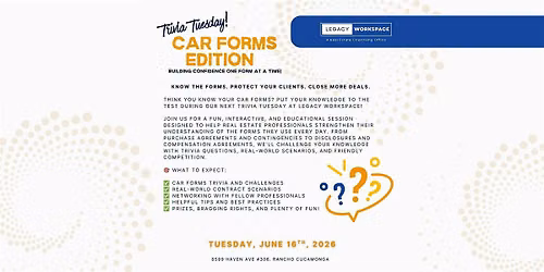 Trivia Tuesday: CAR Forms Edition
