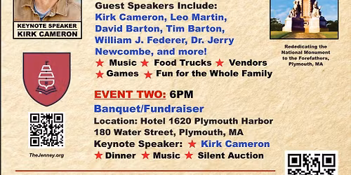 Information at Pilgrims to Patriots Event