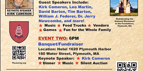 Information at Pilgrims to Patriots Event