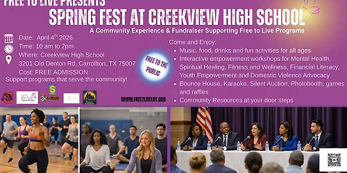 Free to Live's Spring Fest at Creek View High School