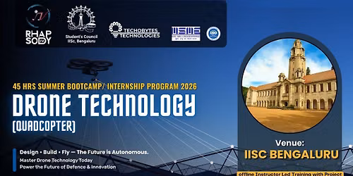Drone Technology - 45 Hrs Summer Training Program'26 at IISc Bengaluru