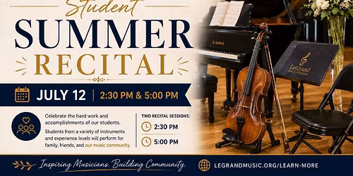 Summer Student Recital