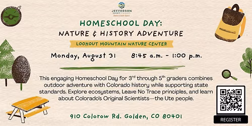 Jeffco Parks & Open Space: Homeschool Day at Lookout Mountain Nature Center