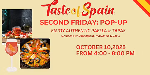 SECOND FRIDAY: POP-UP  PAELLA & TAPAS 