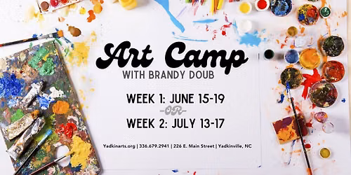 2026 Art Camp Registration Open for Ages 6 to 13