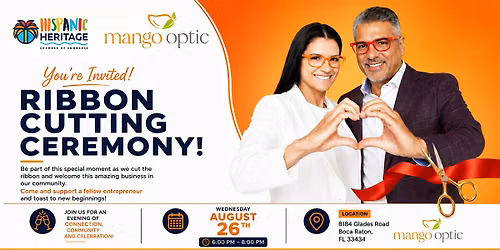 Ribbon Cutting Ceremony - Mango Optic