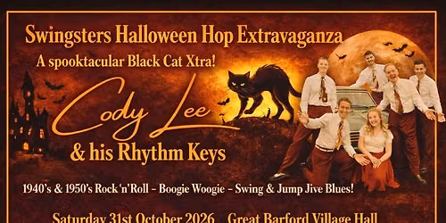 Swingsters Halloween Hop Extravaganza - Cody Lee & his Rhythm Keys