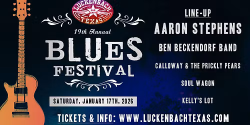 Luckenbach's 19th Annual Blues Festival
