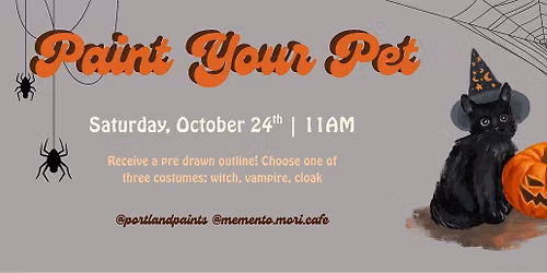 Paint Your Pet - Memento Mori Cafe