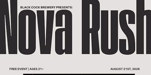 Nova Rush @Black Cock Brewery
