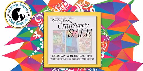 Saving Paws Cat Rescue Craft Supply Sale