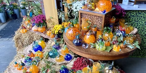 Blown Glass Pumpkin Patch - Maine Craft Weekend Open Studios