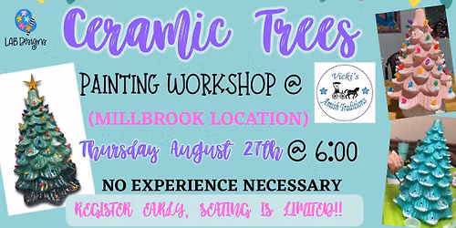 Ceramic Trees Workshop- Millbrook Vicki\u2019s Amish Traditions 