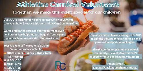 P&C Sausage sizzle @ Athletics Carnival