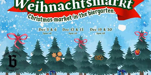 German Christmas Market at Buchner's Bierhalle 