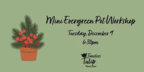 Mini Evergreen Pot Workshop