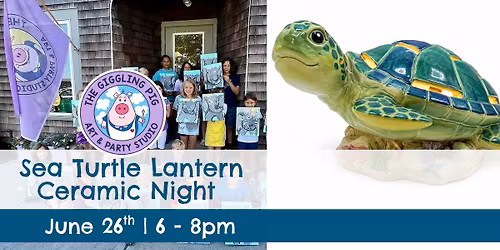 Sea Turtle Lantern Ceramic Night \ud83d\udc22