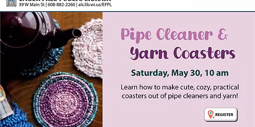 Pipe Cleaner & Yarn Coasters