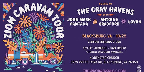 October 28th | Blacksburg, VA | Zion Caravan Tour