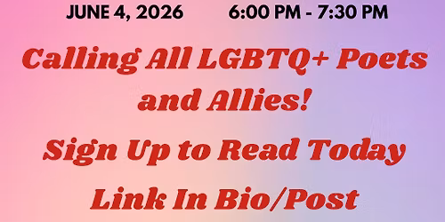 Born This Way: Pride Month Poetry Reading