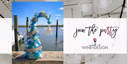 SOLD OUT! Light Up Sea Glass Tipsy Tree | Wine & Design