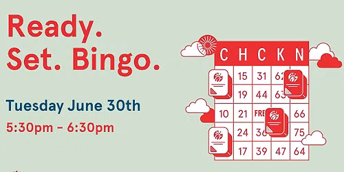 BINGO Night at Chick-fil-A! -- open to all ages