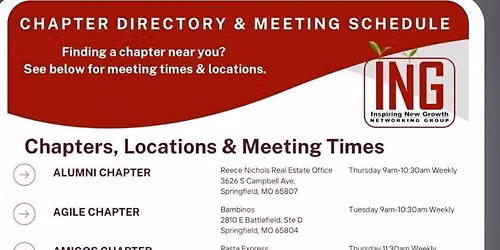 The Amigos Weekly Chapter Meeting