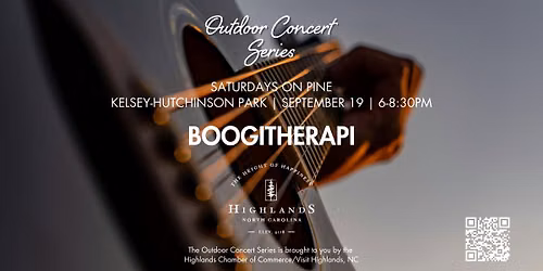 Outdoor Concert Series: Saturdays on Pine with Boogitherapi