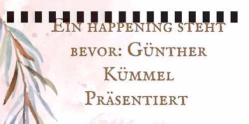 Livemusik am Schlosscaf\u00e9 mit G\u00fcnther K\u00fcmmel