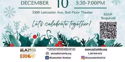 LA21 Year-End Winter Celebration - Open Office Hours Series