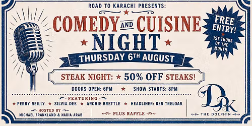 Comedy & Cuisine at the Dolphin