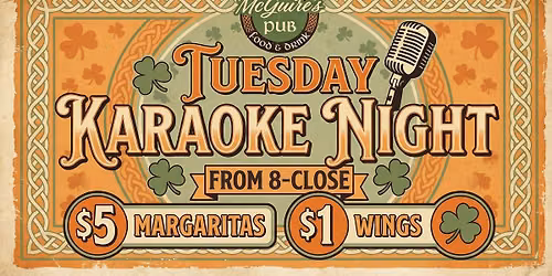 Karaoke Tuesday | McGuire's Pub | South Euclid, Ohio