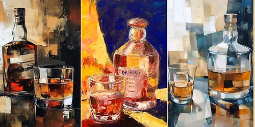 Glass of Brandy | Acrylic Painting Workshop with a Palette Knife