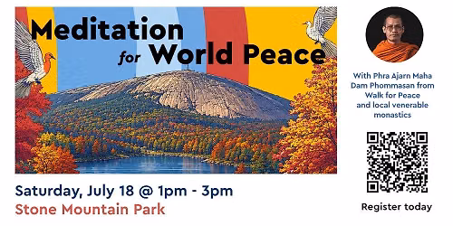 Meditation for World Peace at Stone Mountain \ud83c\udf0e\u2638\ufe0f
