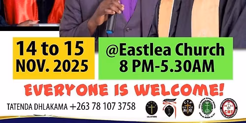 Eastlea Church CYF\nUZ Students\nWelcome Revival