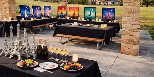 Paris at Midnight - Couples Paint & Sip in the Park