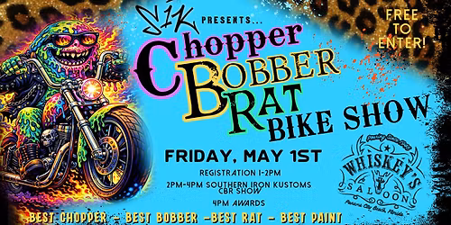 Chopper-Bobber-Rat BIKE SHOW at Whiskey's Saloon