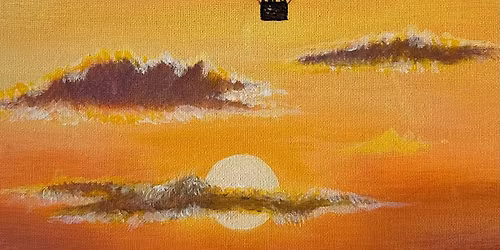 Sip & Paint Sunset Hot Air Balloon @ The Boathouse, Rushall - No experience required, step by step