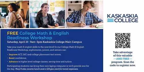 Free Math and English Readiness Workshop