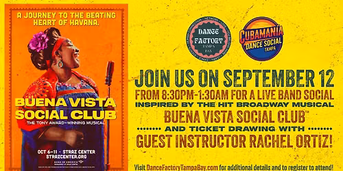 Cubamania Dance Social @The Dance Factory Tampa - Sept