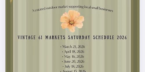 2026 Pop-Up Market at Vintage 61 Storehouse