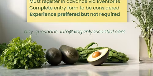 Veganly Essential Hiring Event