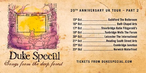 Leicester The International - Songs From The Deep Forest 20th Anniversary show