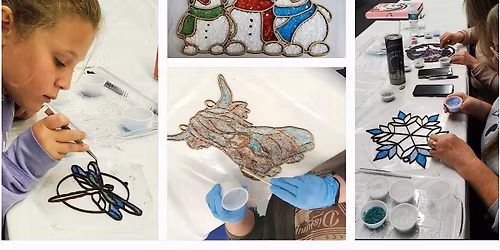 Crushed Glass Resin Sun Catcher Workshop